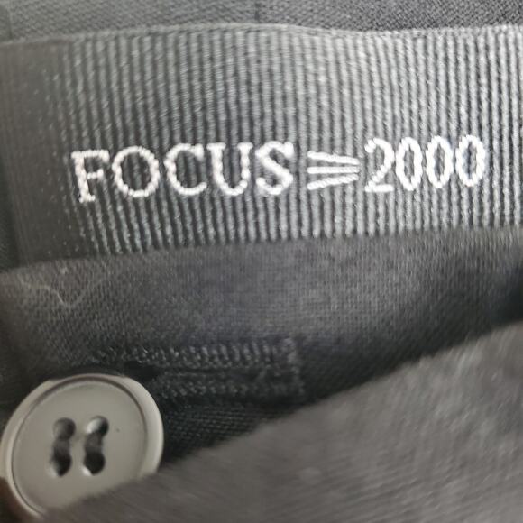 FOCUS 2000 Black Wide Legged Trouser Pants | Size 16 - Picture 6 of 10